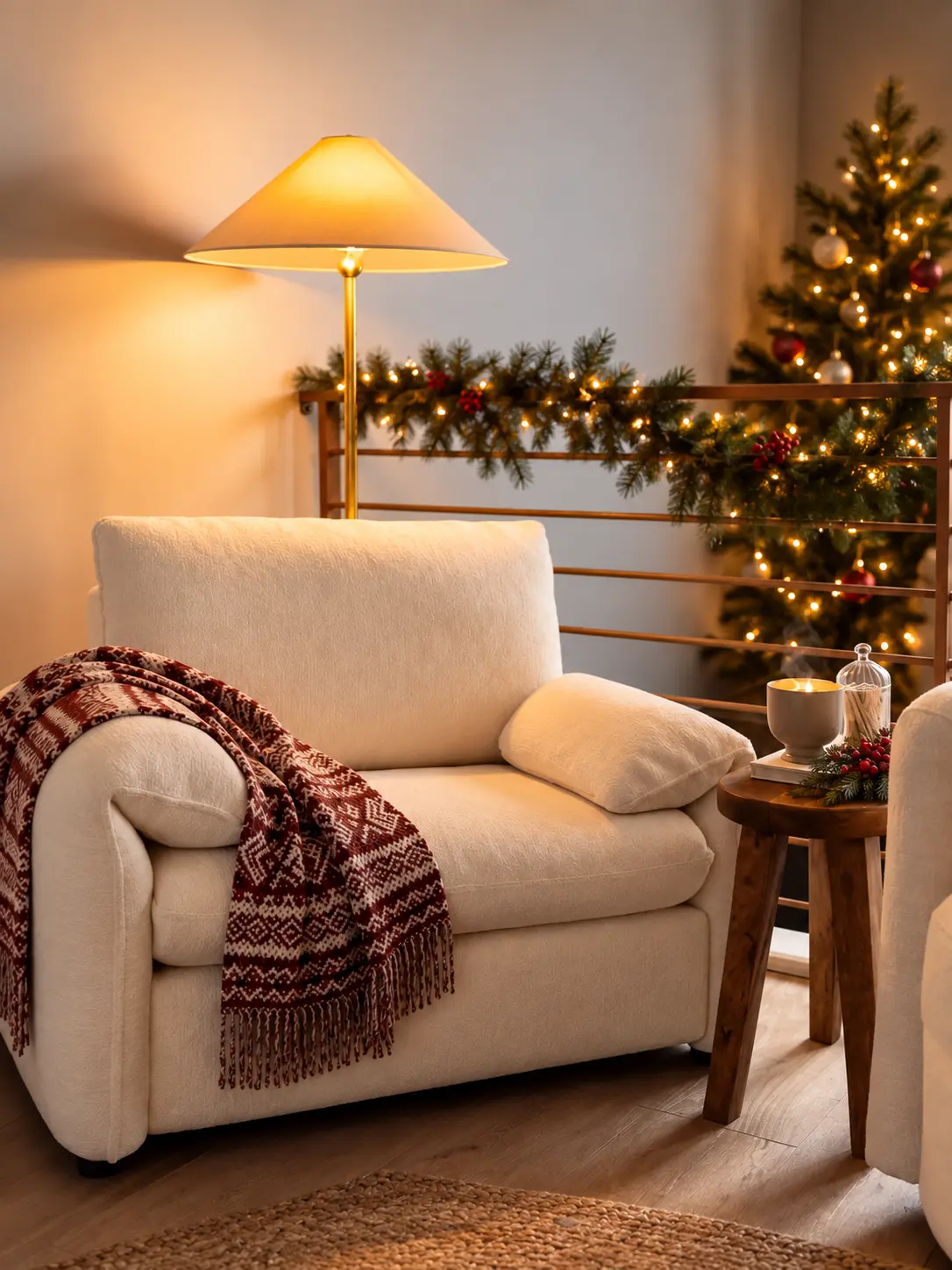 【TiktokShopStockUp】ONBRILL Oversized Accent Chair, 41 Inch Chenille Fabric Armchair, Comfy Single Sofa Chair with Padded Arms, Pocket Spring Cushion, Modern Reading Chair,  Living Room Furniture, Bedroom Furniture