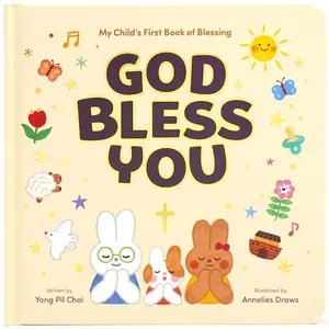 Hello 2 Kids God Bless You Christian Baby Book | 7 Blessings & Bedtime Prayers | Baptism, Shower & Easter Gift