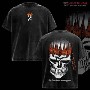 Baraggan Louisenbairn T-Shirt, King Of Hueco Mundo Graphic Tee, Bleach Anime Shirt, Arrancar Arc Merch, Oversized Acid Washed Cotton, Anime Streetwear Outfit 8AK