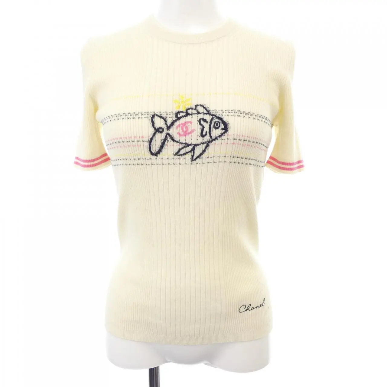 Pre-owned CHANEL Cotton Small Leather Goods LOOK47 T Shirt