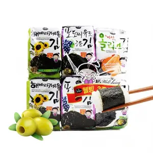 Korean Food Mixed Roasted Seaweed Snack Set, 12 Count (0.17 oz Each) – Olive Grape Seed Sunflower Oil Laver – Keto Vegan Gluten-Free On-The-Go Korean Nori Snack