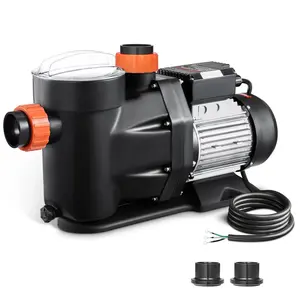 【DealsForYouDays】VEVOR Above Ground Pool Pump,  , 3 HP, 149 GPM Max Flow Single Speed Swimming Pool Pump, 220V 3450 RPM 42 ft Max Head Lift with PP Shell Strainer Basket, 122°F Max Water Temperature, for Hot Tubs Spas