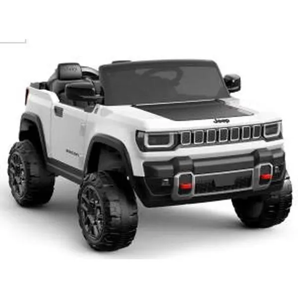 24V Electric Ride-On Car for Kids Ages 3-8 – Battery Powered Toy Vehicle with Remote & LED Lights (White)