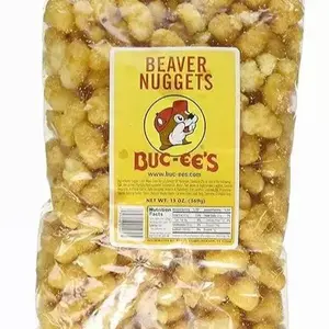 Viral Buc-ee's famous beaver nuggets with sweet corn puff snacks and crunchy texture 13 oz