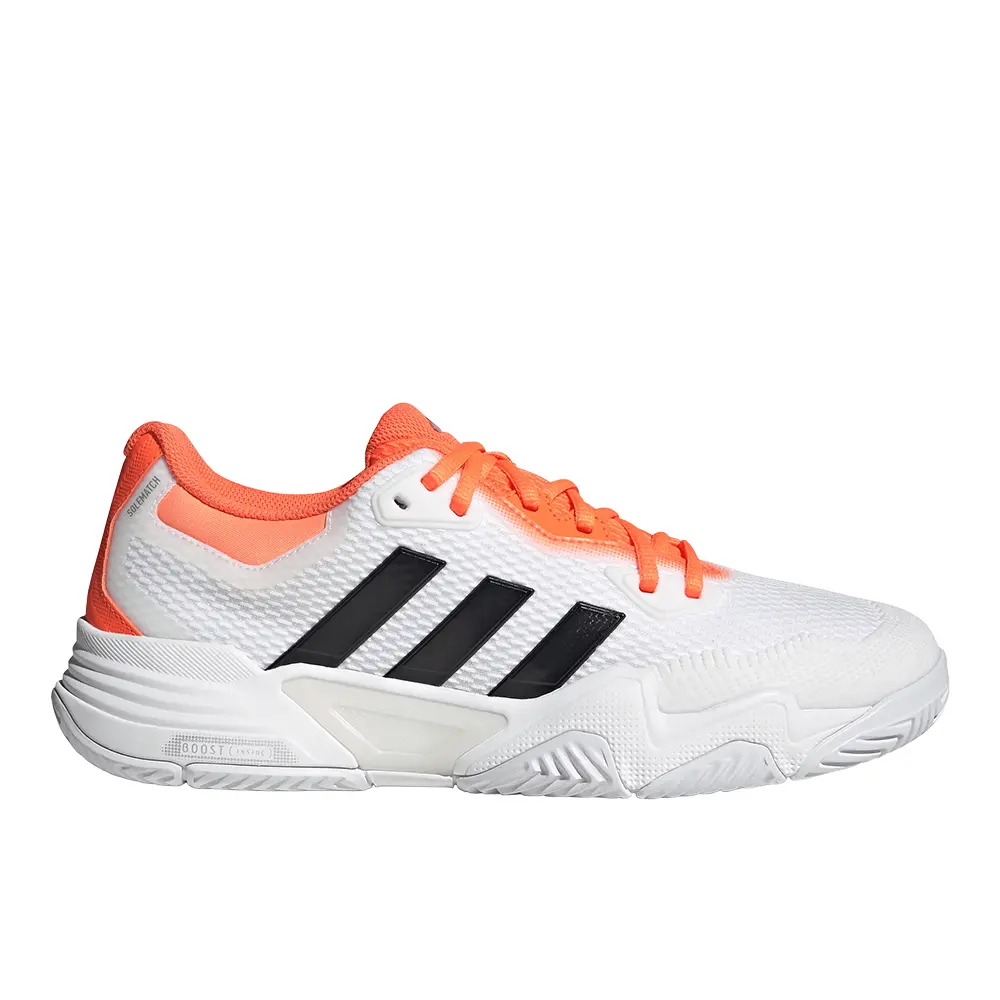 adidas Mens Solematch Control 2 Tennis Sneakers Shoes - Orange, White