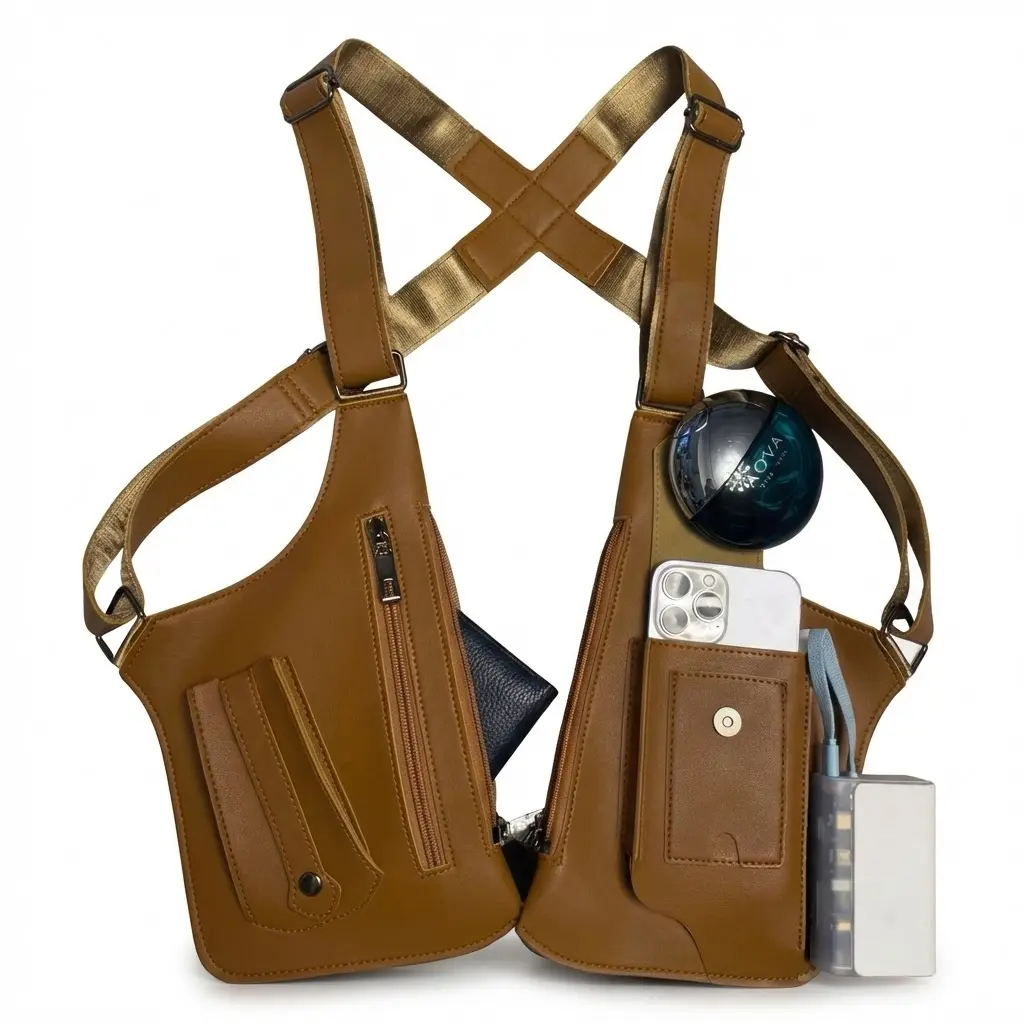 Anti-Theft Underarm Hidden Shoulder Bag| Lightweight Multi-Pocket EDC Harness for Travel & Outdoors Anti-Theft Underarm Hidden Shoulder Bag| Lightweight Multi-Pocket EDC Harness for Travel & Outdoors