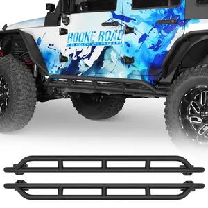 Hooke Road Rocker Sliders for 2007-2018 Jeep Wrangler JK Unlimited 4-Door Automotive Vehicle Accessories Replacement