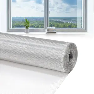 Aluminum Window Screen Mesh, 3'x25' Replacement Mosquito Net Roll for Sliding Door Repair, Insect Proof Screening for Patio, Porch, Balcony, Durable Resistant House DIY, Silver