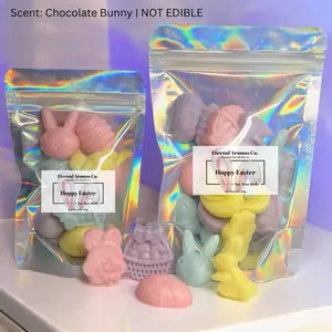 Easter Wax Melts | Chocolate Scented Wax Melts | Bunny Egg Rabbit Basket Wax Melts | Chocolate Fudge Soy Wax Melts |  Candle Decor Ornaments Freshener Decoration Aroma Perfume Made-To-Order