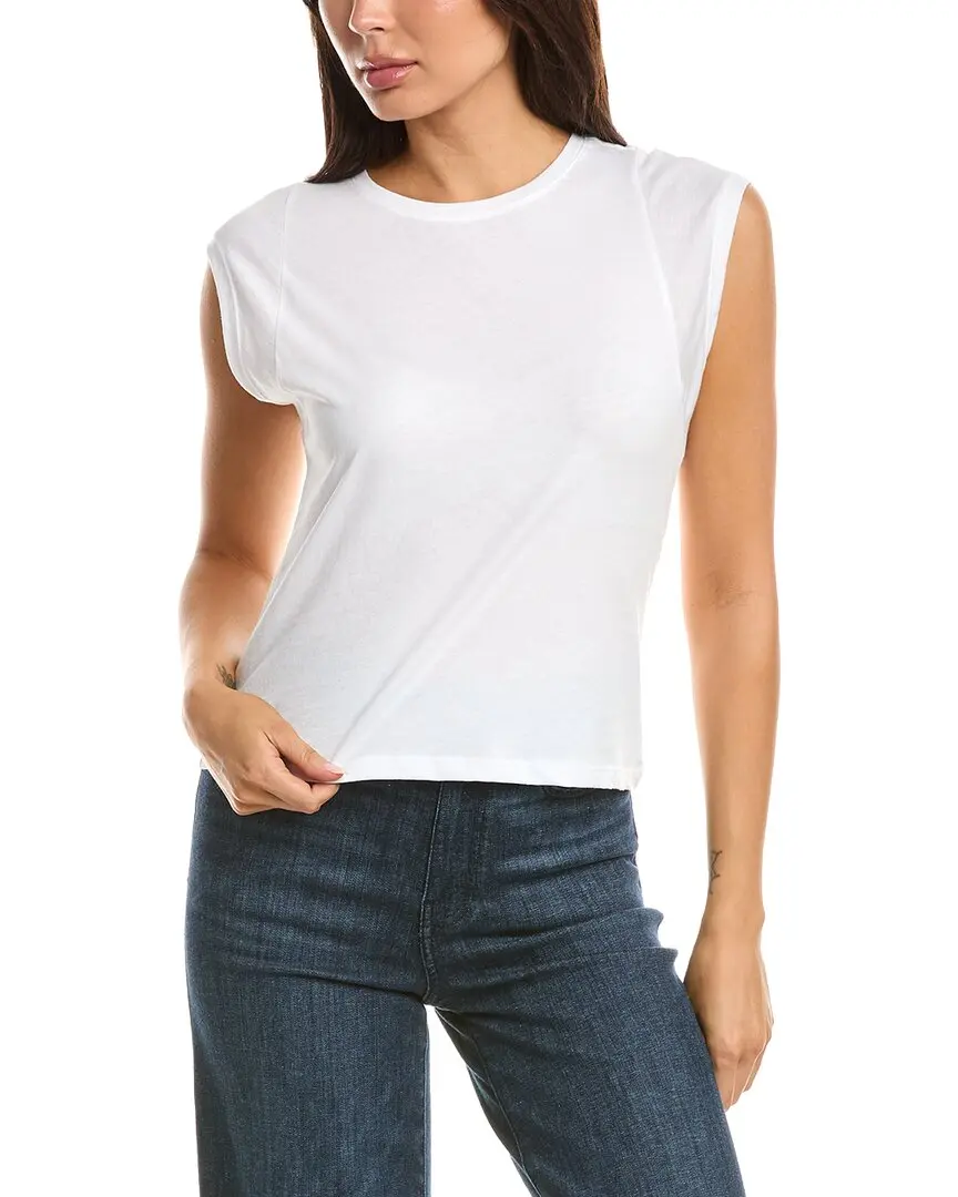 T Tahari Extended Shoulder Crewneck Sweater
