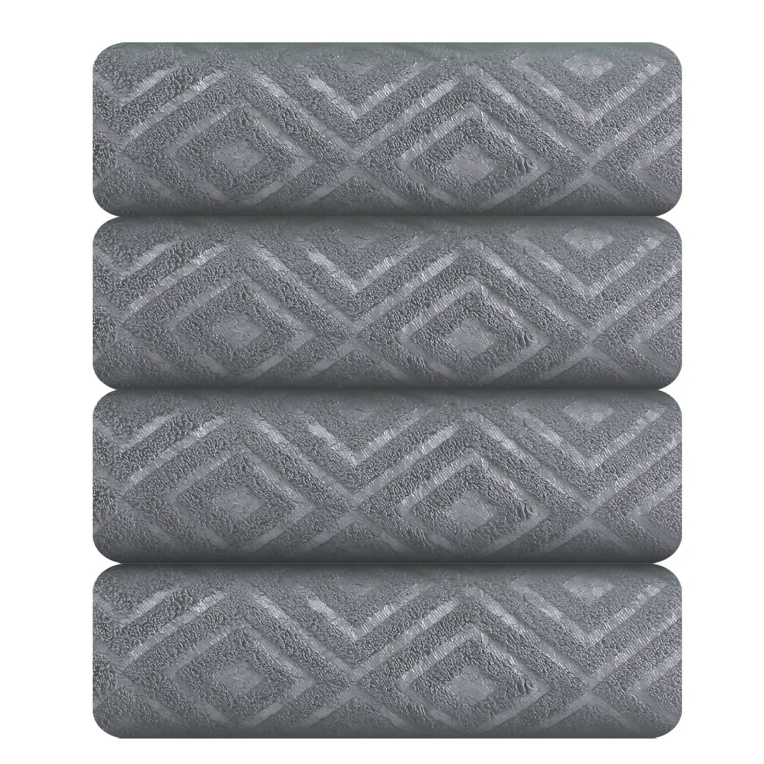 Jessy Home Unisex 4-Pack Oversized Microfiber Bath Towel Set - 35x70in, 600GSM, Ultra Soft Fleece, Highly Absorbent, Quick-Dry, Fade Resistant, Contemporary Hanging Shower Towels for Family Bathroom Use