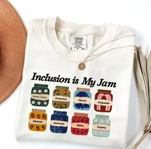 Comfort Colors Inclusion Is My Jam Shirt, Special Education Teacher Autism Awareness, Autism Teacher, Inclusion Teacher, Neurodiversity Tee