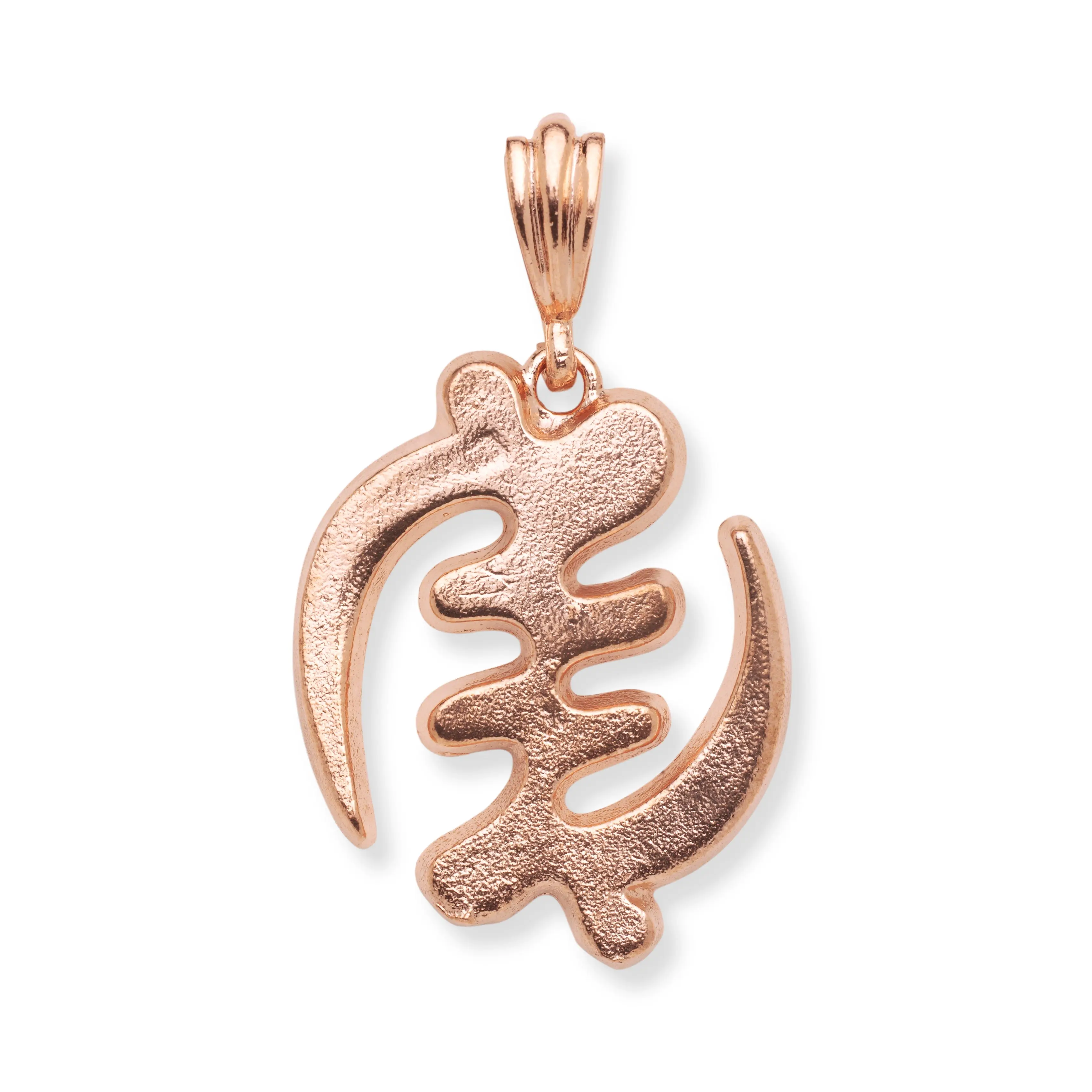 BETTER JEWELRY Handcrafted Pure Copper Gye Nyame Pendant, Large Adinkra Symbol Jewelry, Handmade in Brooklyn with Gift Box