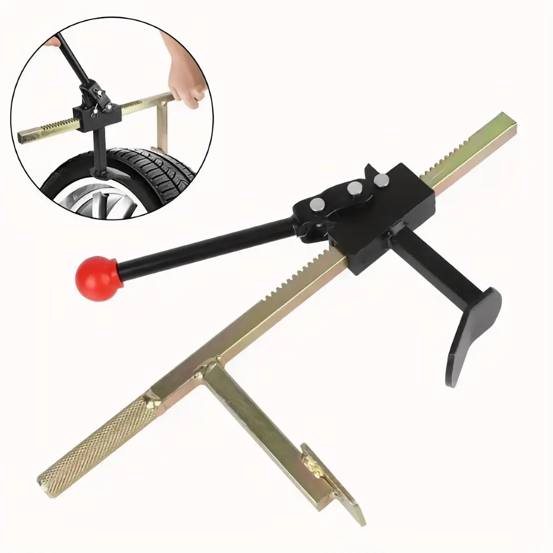 1 Heavy-Duty Manual Tire Changer Tool – Durable high-strength steel, versatile, includes protective features, easy to use for tubeless tires; ideal for efficient tire removal and installation.