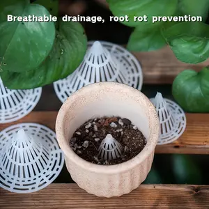 S M L  30 Pack Breathable Drainage Mat for Flower Pots 3D Leakproof Mesh Pad Prevent Root Rot Suitable for Succulents and Orchids Plant Care Garden Bottom Gasket