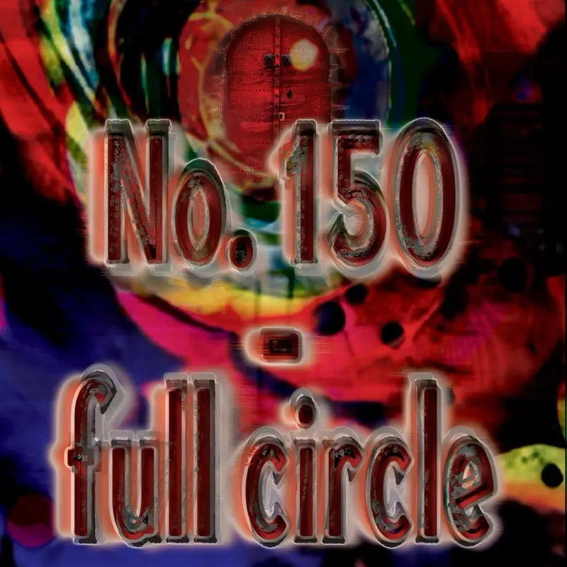 No. 150 - Digital Collë - 12x12 Canvas Full Circle Artwork