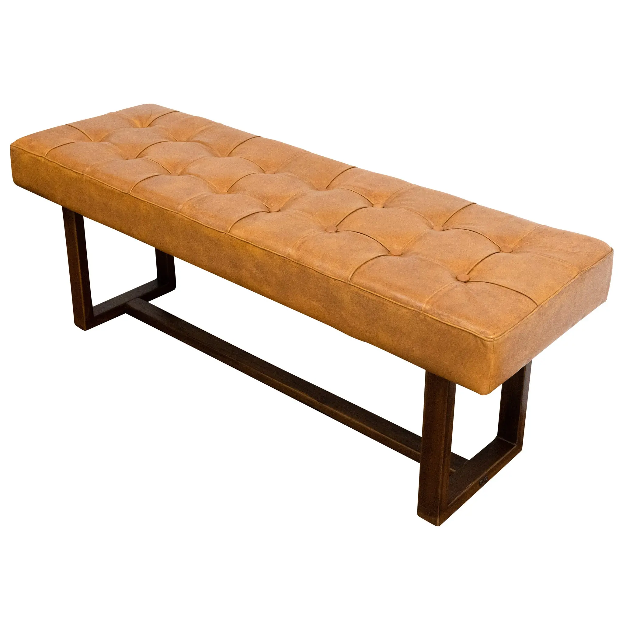 Sumba Tan Leather Bench Sumba Tan Leather Bench
