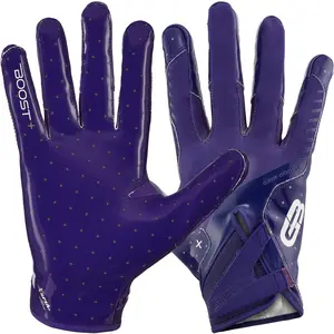 Grip Boost Solid Purple Stealth 6.0 Boost Plus Youth Football Gloves