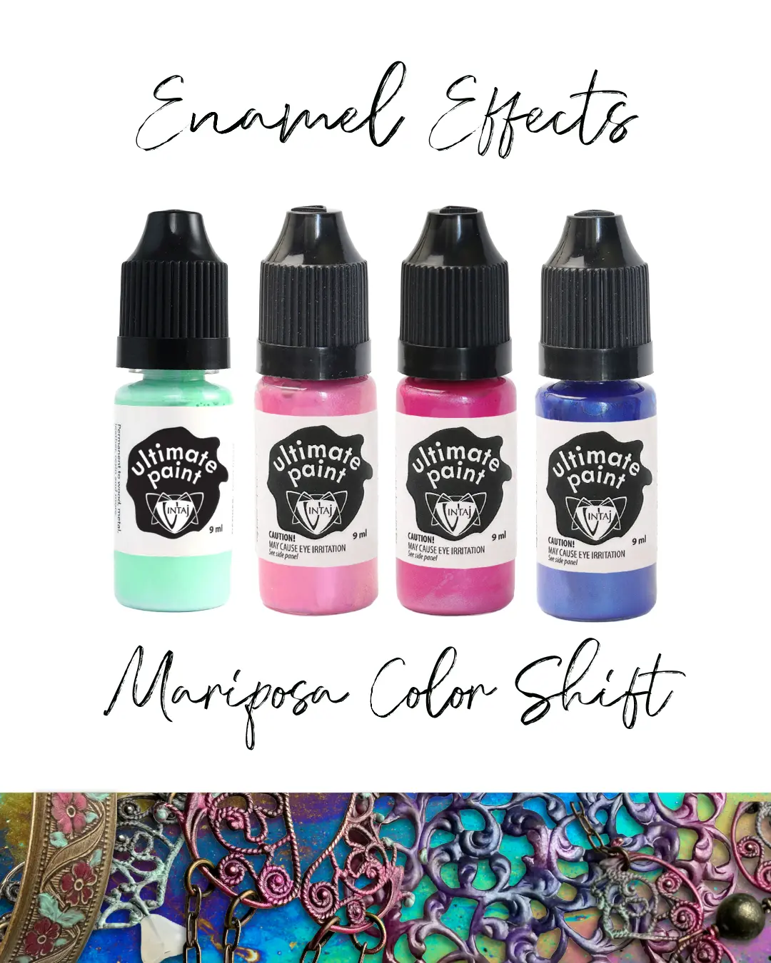 Ultimate Enamel Paint Metallic Set, Mariposa Color Shift (4pcs)