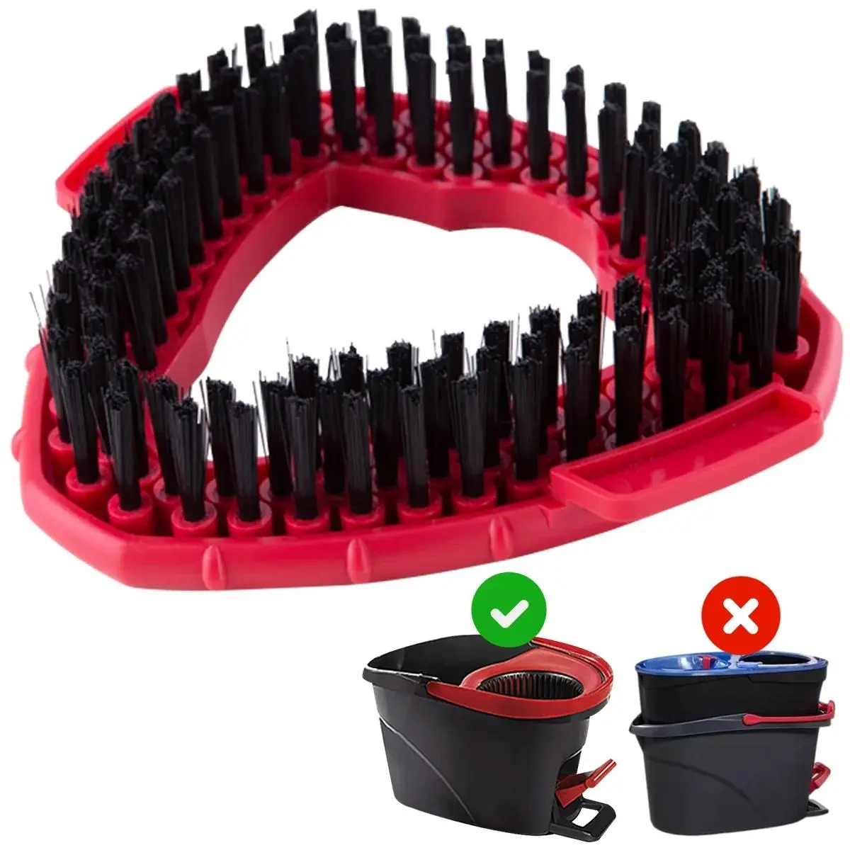 Spin Mop Replace Head Base, 1 Count Scrub Mop Brush Head Replacement for O Cedar EasyWring 1 Tank System, Shower Floor Scrubber, Spin Mop Heads, Spin Mop Replacements, Replaceable Head Mops, Mop Accessories