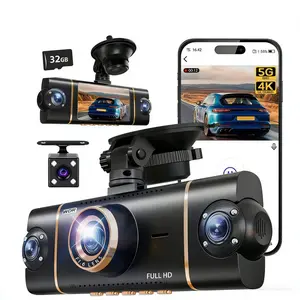 🚨Uber & Lyft Drivers Must See! 4CH Dash Cam w/ Free 32G & 360° Protection 🚨🛡️Non-rechargeable, must be used while plugged in.