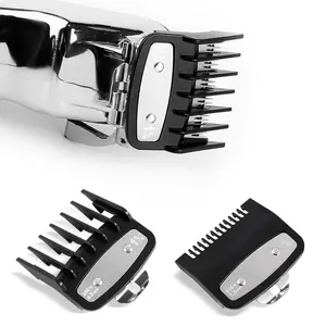 Electric Hair Clipper Limit Comb Set, 2 Counts/set Hair Trimmer Stainless Steel Limit Combs without Hair Clipper, Professional Limiter Suitable for Hair Clipper, Barber, Salon, Barbershop Attachment, Hair Cutting Accessories, Barber Equipment