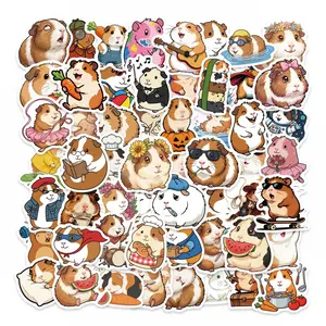 56 Cute Cartoon Hamster Stickers Set, Perfect for Scrapbooks, Diaries, Laptops, Water Bottles, Cars, Positive Message Gifts, Truck Car Decal
