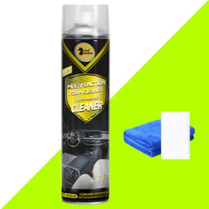 2025 New and Upgraded (650 ml) Multi-Purpose Car Cleaning Foam with Sponge and Wipes No rinsing required to keep car interiors clean and fragrant.