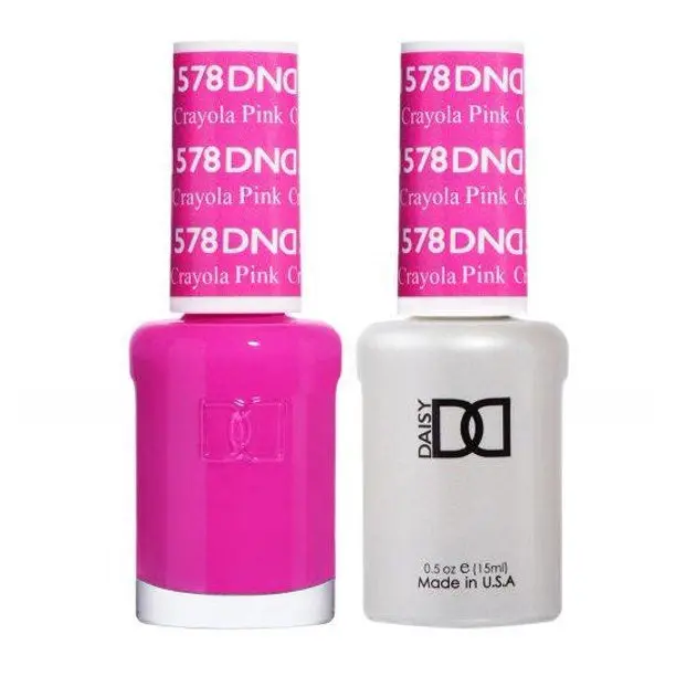 DND Gel Nail Polish - #578 Crayola Pink, Bottle of Long-Lasting Nail Art Lacquer for Beauty & Personal Care