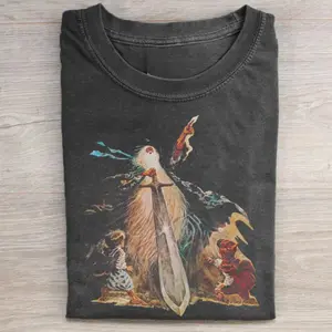 Vintage The Lord of The Rings Graphic Tee - LOTR Shirt - The Hobbits - Men's Top - Menswear Casual Crewneck Shortsleeve Hoodie Wetsuit Black