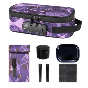 Smell Proof Bag with Lock Activated Storage Carbon Lining Smell Proof Bag Kit for Travel