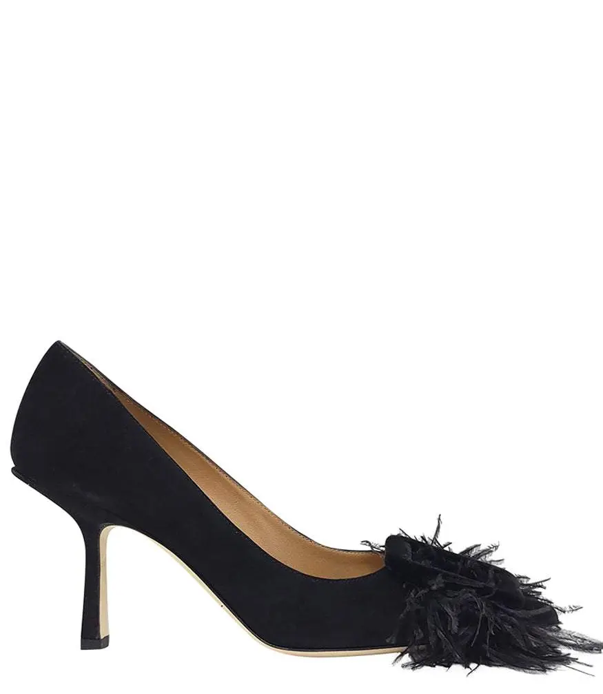 Madison Maison Black Suede Heel Pump