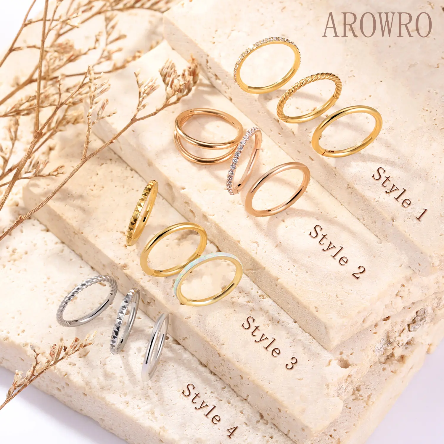 AROWRO Nose Rings Hoops 3 Pcs Conch Piercing Jewelry Surgical Steel Cartilage Earrings for Women Men 20G 18G 16G Septum Rings Helix Daith Rook Tragus Piercing Jewelry AROWRO Nose Rings Hoops 3 Pcs Conch Piercing Jewelry Surgical Steel Cartilage Earrings for Women Men 20G 18G 16G Septum Rings Helix Daith Rook Tragus Piercing Jewelry