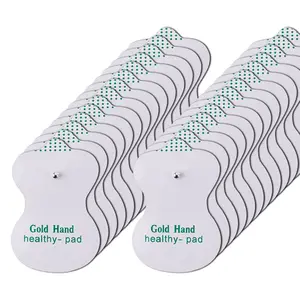 20/50PCS Electrode Pads Replacement Physiotherapy Tens Massage Machine Gel Tools Electric Muscle Stimulator Patch Electrostimulator Acupuncture Slimming Physiotherapy Massager Accessories Reusable 3.5mm Snap Pad