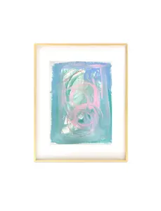 Original Abstract Watercolor Painting, Digital Print, Digital Download, Turquoise, Pink, Green, 8x10, Abstract Artwork