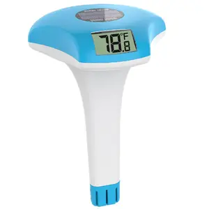 Digital Pool Thermometer – IPX8 Waterproof Floating Easy-Read, Eco-Friendly Solar-Powered Pool Temperature Gauge for Swimming Pools, Spas, and Hot Tubs