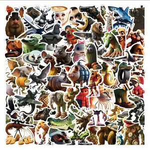 Italian Brainrot Meme Stickers – Absurd Humor Vinyl Decals | Waterproof Cartoon Stickers 100-Pack