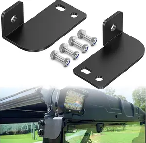 Nilight Rear Roof Backup Light Bar Brackets Reverse LED Lights Pod Mounting Bracket for Polaris Pro-fit Cage Compatible with 2013-2024 Ranger Full Size 570 800 900 1000 XP Crew 900 1000