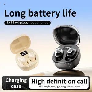 Wireless noise cancelling earphones, 6.0 wireless Bluetooth earphones, 10H ultra long battery life, angel ring touch operation, high-definition sound quality, Bluetooth earphones suitable for gaming (Black) earbuds