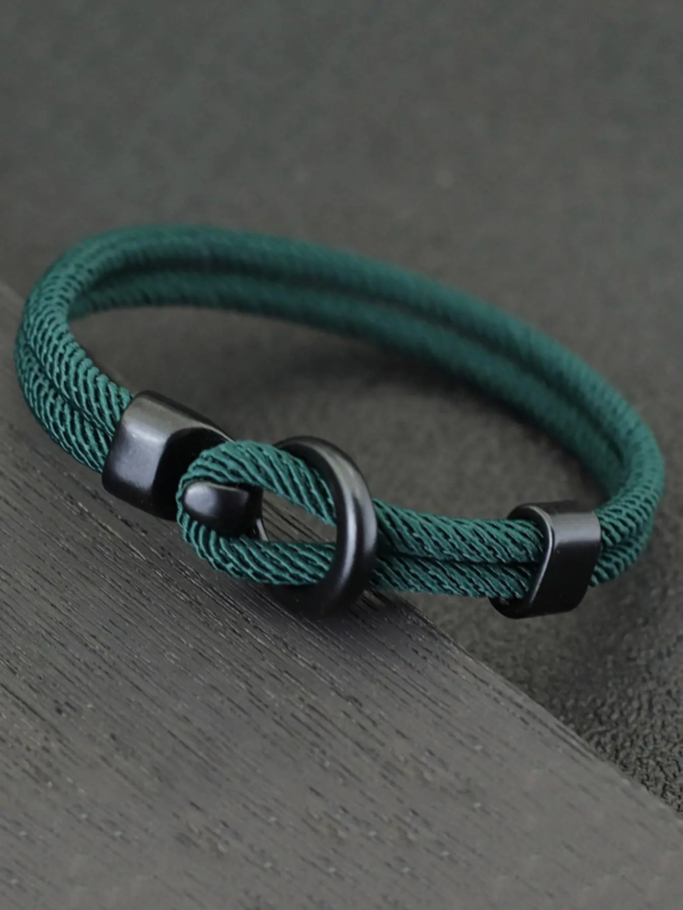 Men's Simple Plain Rope Bracelet, Casual Trendy Bracelet, Fashionable Accessories for Daily & Party Decoration, National Day Offers