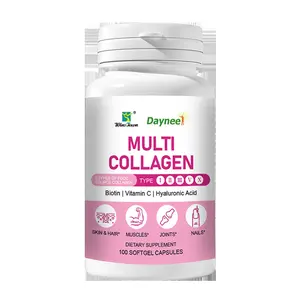 wins town Women's Collagen Complex with Hyaluronic Acid, Vitamin C, and Biotin, Collagen Supplement for Hair, Skin, Nails, and Joint Health, 100 Capsules