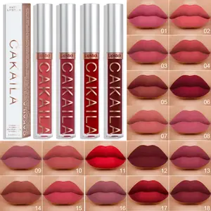 Cakaila Matte Lipstick Gloss, 18 Colors, Non-Sticky, Long-Lasting, Liquid Form, Perfect for Daily Use, Ca Prop 65 Compliant