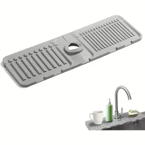 1 PCS Non-Slip Splash Guard Sink Mat – Quick-Dry Drain Protector for Kitchen & Bathroom, Easy-to-Clean Minimalist Pad