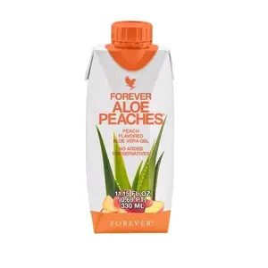 Forever Aloe Peaches - 16.9 FL OZ Pure Aloe Vera Gel with Peach Flavor Eco-Friendly Packaging No Added Preservatives