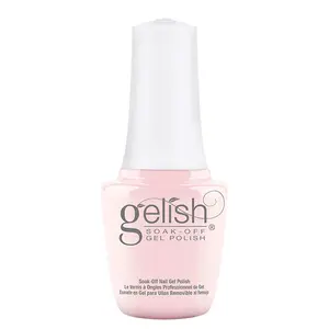 Gelish MINI Curls & Pearls - Pale Pink Creme, Long-Lasting Soak-Off Gel, Vibrant Color, Chip-Resistant, High Shine, Professional Salon Quality, 9mL.