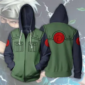 Naruto Hatake Kakashi 3D Hoodie Jacket Cosplay Naruto Uzumaki Uchiha Sasuke Hoodie Naruto Costume Jonin Kakashi Hoodies Sweatshirts