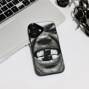 Kanye Rapper Phone Case,Suitable for iPhone 16 15 14 13 12 11 Pro Max  Plus Hip Hop Look Phone Case Fashion Cool Hip Hop Design Compatible with iPhone 13 Case/ 14 Case/15 promax case/16 Plus case Silicone Cellphone Cover Protection Shockproof