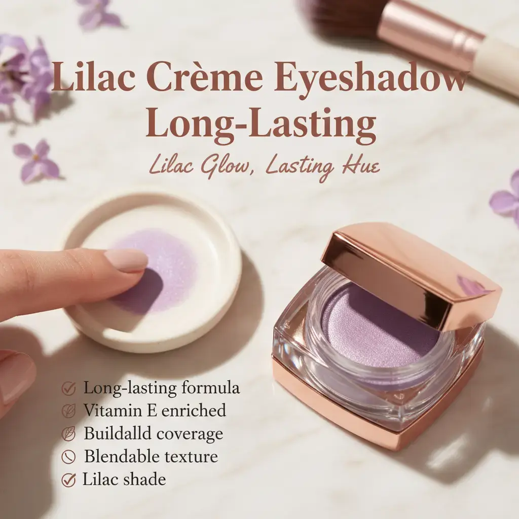 Flower Beauty Color Play Creme Eyeshadow Lilac You A Lot Long-Wearing Vitamin E Enriched Buildable Blendable Makeup Cosmetic