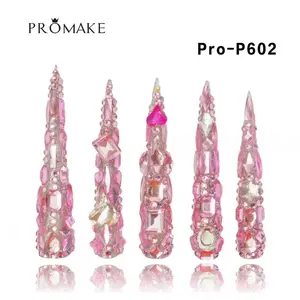 Promake Queen Nails-  78MM-  Extra Long Luxury Handmade Press on Nails-  Nail Art Nail Care-With Nails Tools-  78MM Length Super Long Length -  S-L Size
