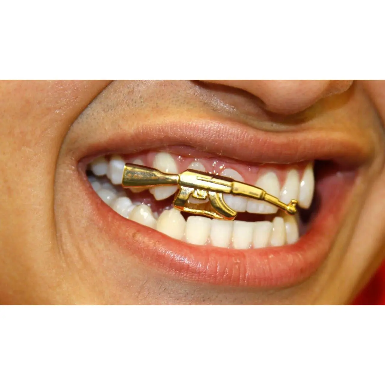 Hip Hop 14K Gold Plated Upper Teeth Grillz